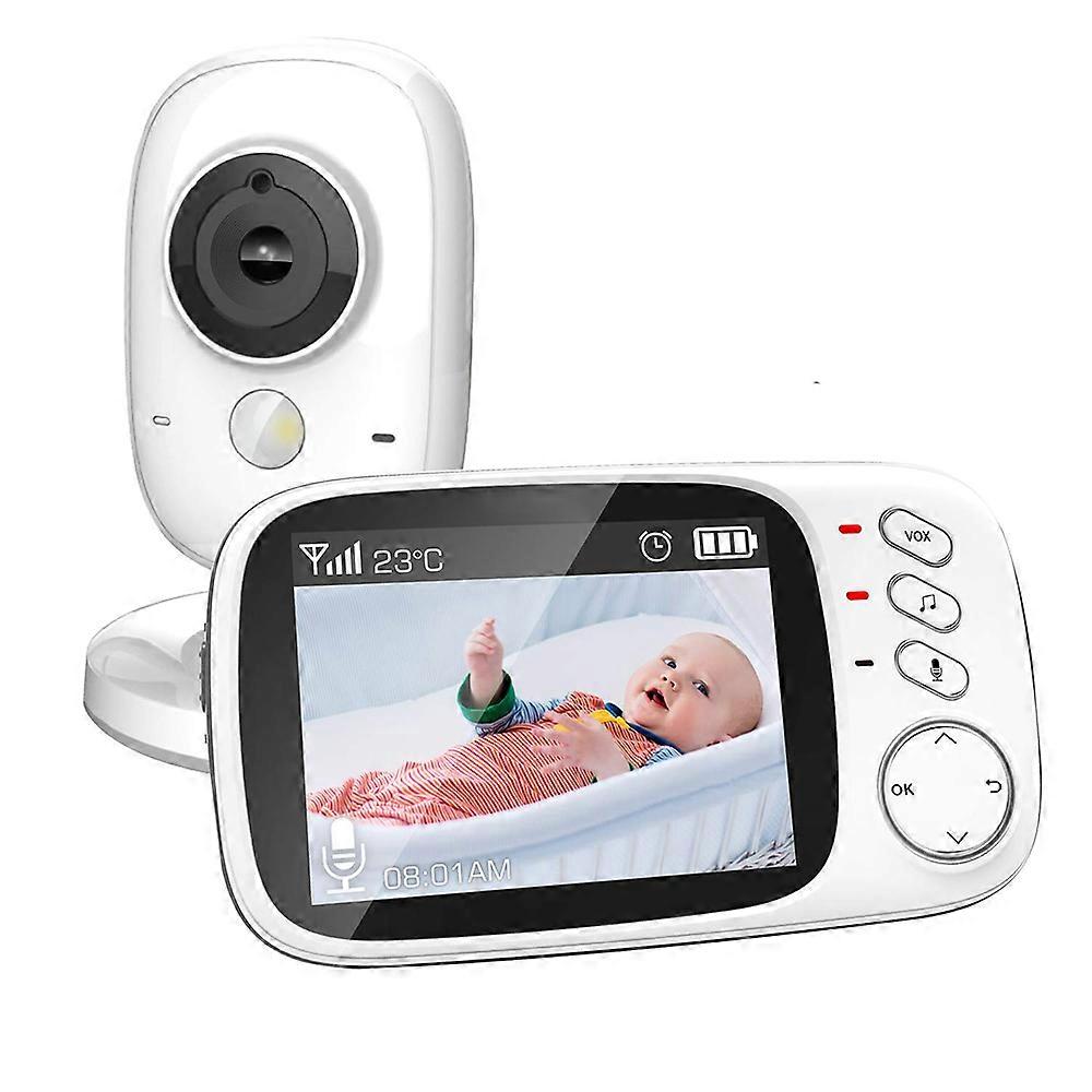 Video Baby and Home Monitor, 2" LCD Color Screen Display with Remote Pan Scan, Two-Way Communication, Infrared Night Vision, Soothing Lullabies