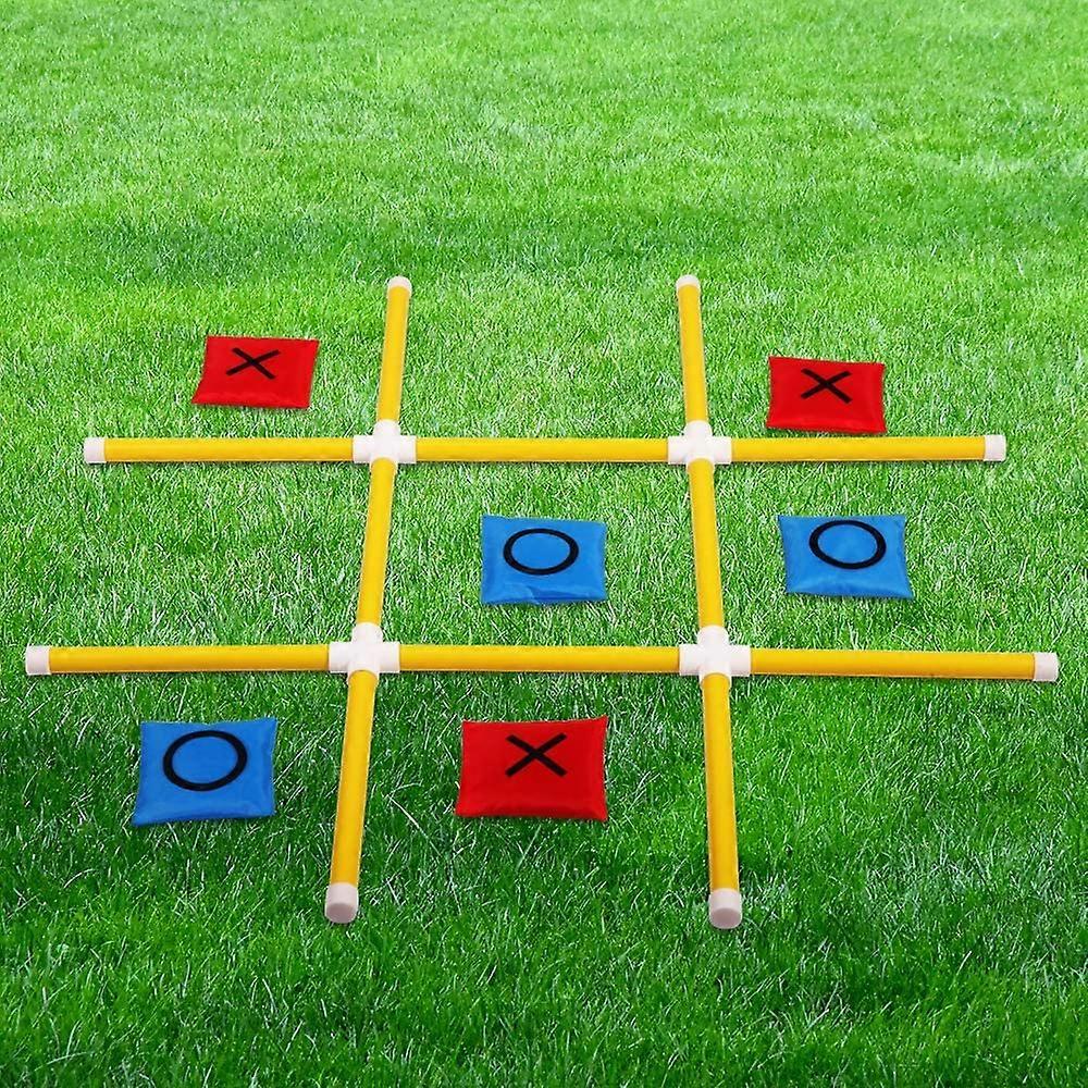 Giant Tic Tac Toe spill utendørs for familien, Bean Bag Toss Game (3ft x 3ft)