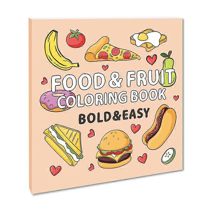 40 Blatt Kinder Cartoon Doodle Malbuch Essen