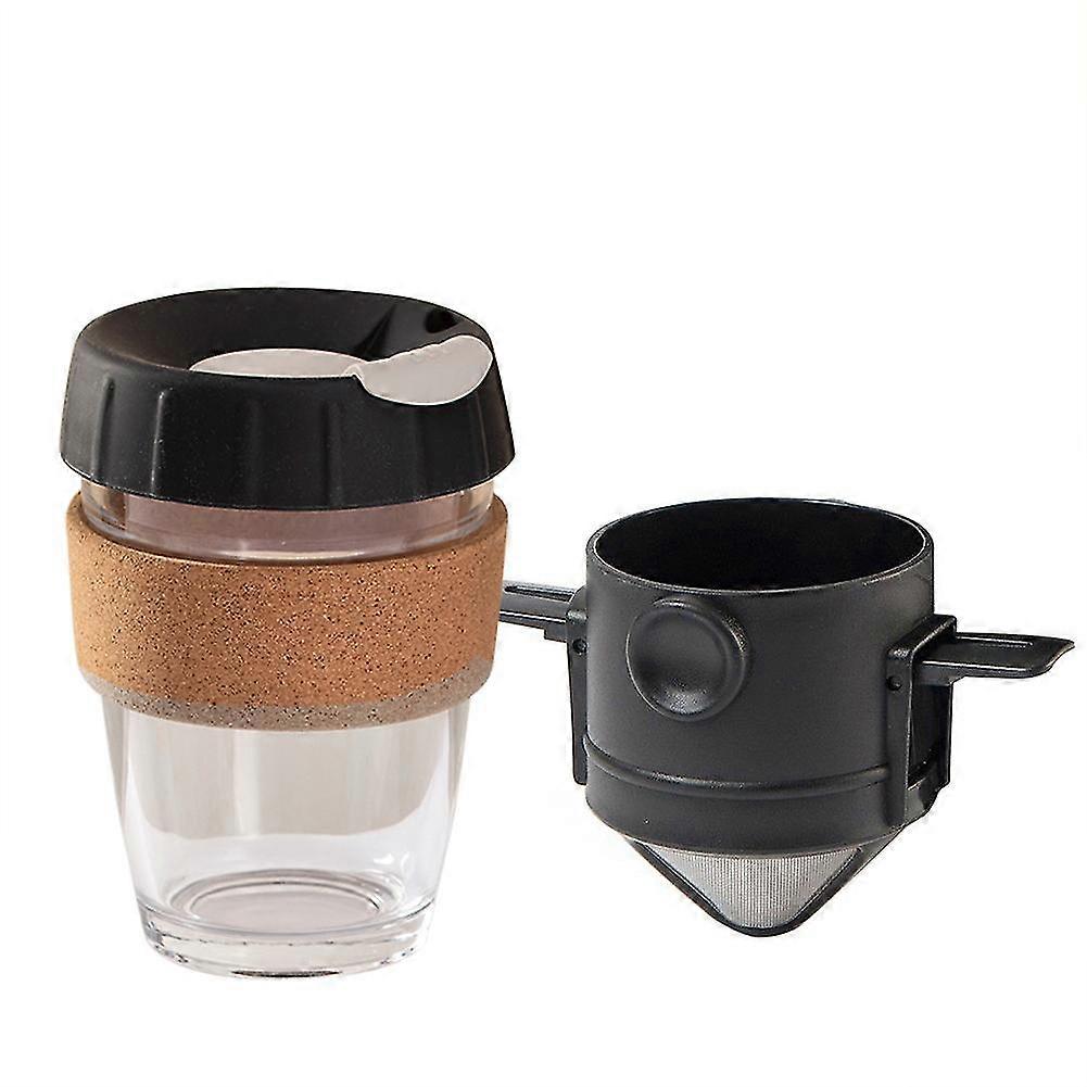 Kaffeefilter Tragbarer Tropfkaffee Teehalter Trichter Körbe Wiederverwendbarer Tee Infuser und Stand Kaffee