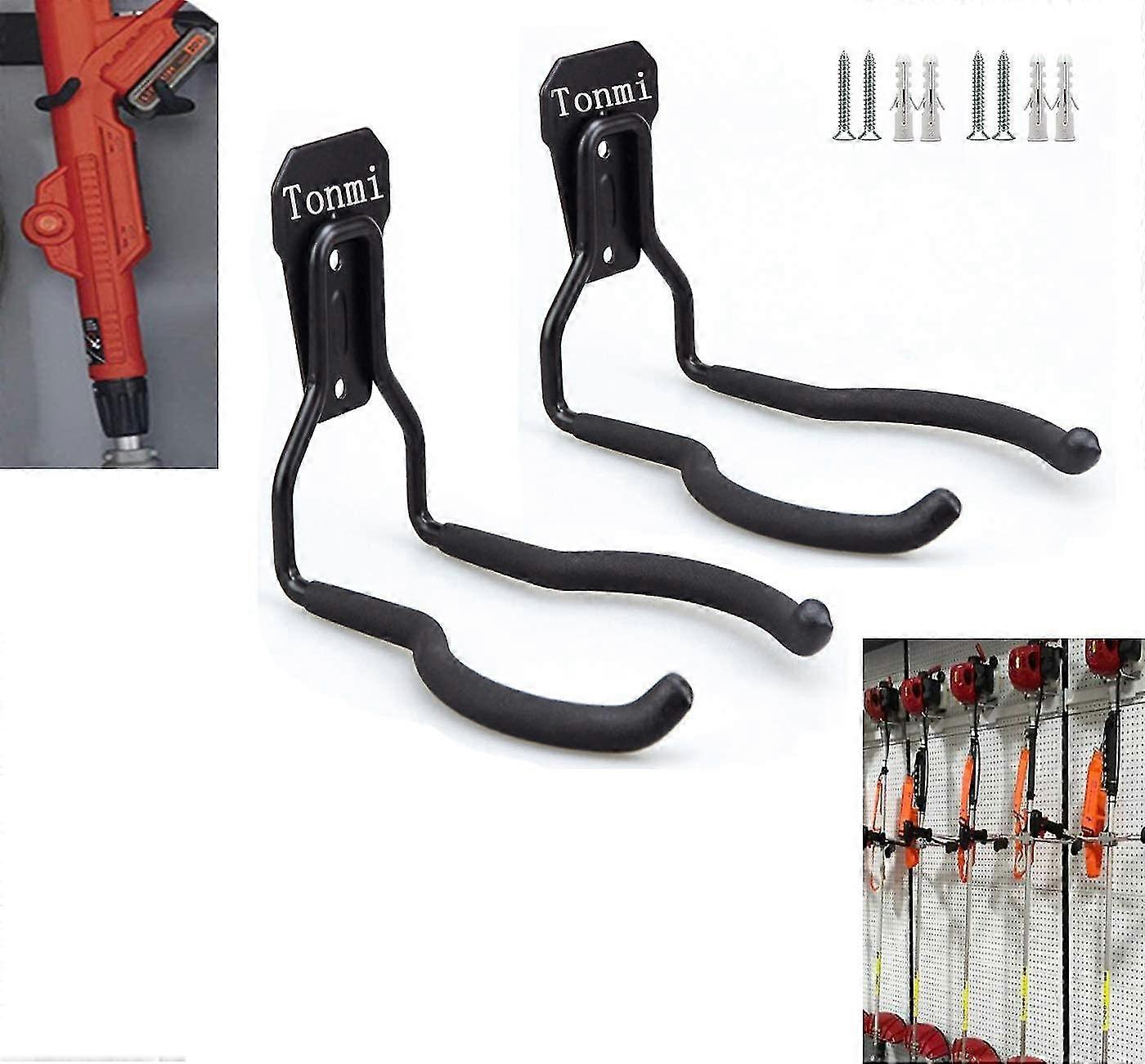 2pcs Garden Power Tool Hanger String Trimmer Hangers, Weed Eater Wall Mount, String Trimmer Hanger Garage, Weedeater Hanger Garage, Perfect For Garage