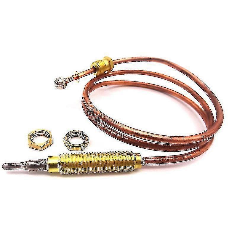 24" Gas Thermocouple Kit, M8x1 Thread Universal Thermocoupler Temperature Sensor Thermocouple Flame Failure Safety Device