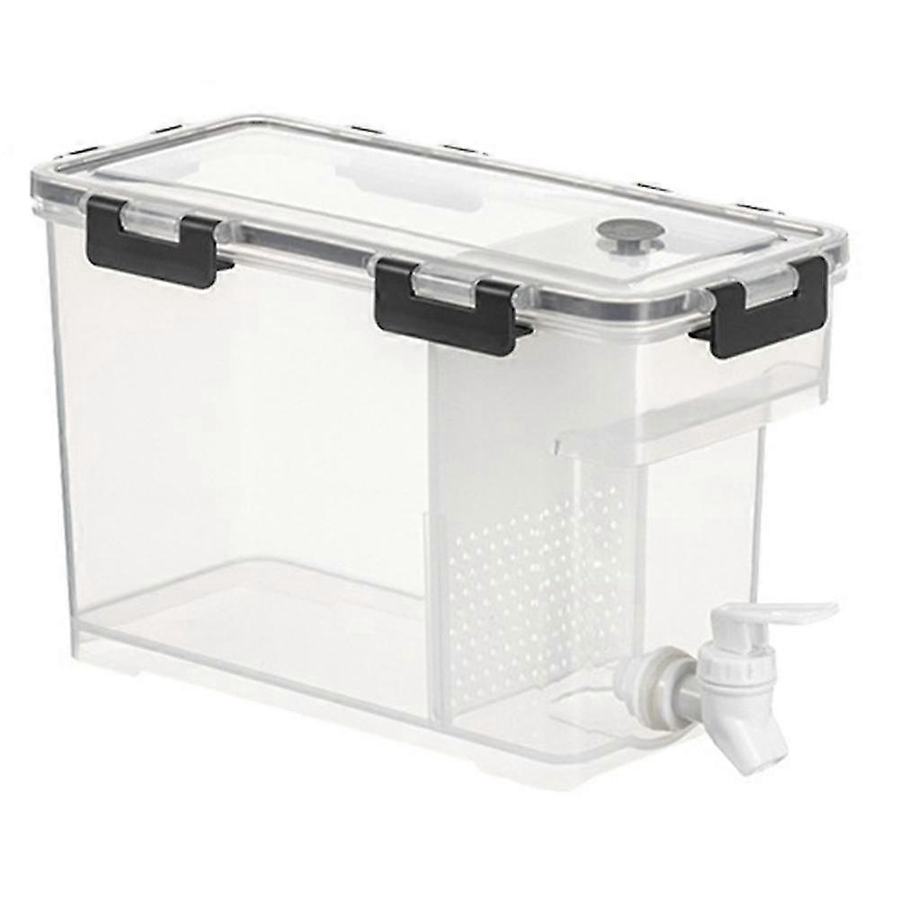 3.5l Cold Drink Dispenser With Spigot In Refrigerator Beverage Dispenser Drink Container Lemonade B