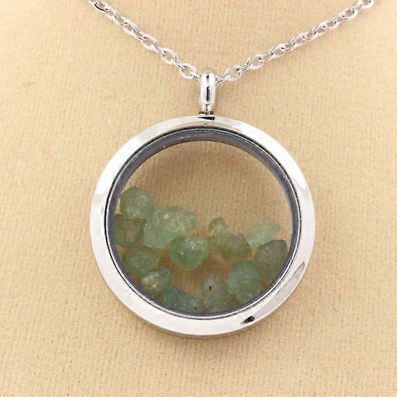 Raw Demantoid Garnet Necklace