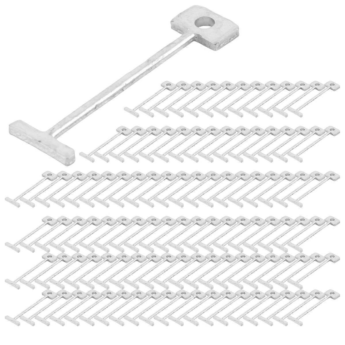 200Pcs Tile Leveling System for Tile Laying Reusable Steel Needles Flooring Replaceable Pin Tiling