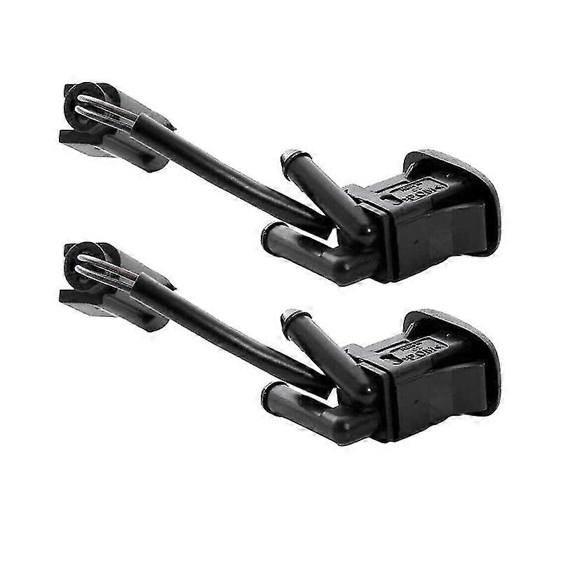 1 Pair for - E39 5-Series 1997-2003 525I 528I 530I 540I M5 Windshield Washer Nozzle Heated Dual Inlet Squirter Jet - MXBC