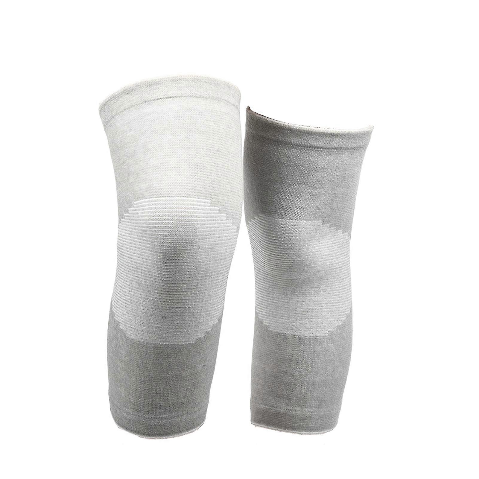 1 Pair Knee Pads Compression Sleeves Soft Elastic Comfortable Fit Breathable Sweat-Absorption Knee Protector Brace