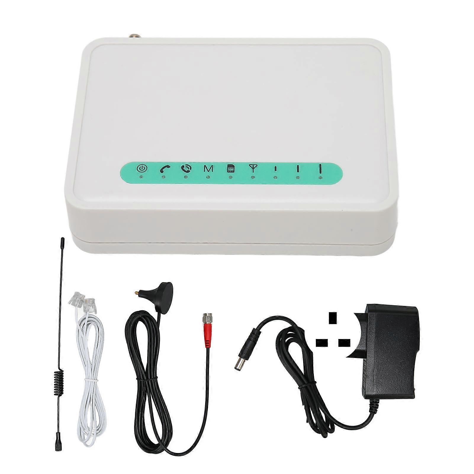Fixed Wireless Terminal Quad Band 4G GSM Supported Antipodal Signal GSM Desktop Caller for Office Residence 100240V UK Plug
