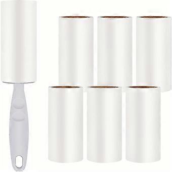 Pet Hair Roller, Sticky Pet Hair Roller, Sticky Brush Cleaning Roller For Dogs And Cats - Comes With 1 Roll - 6 Bonus 60 Sheet Rolls