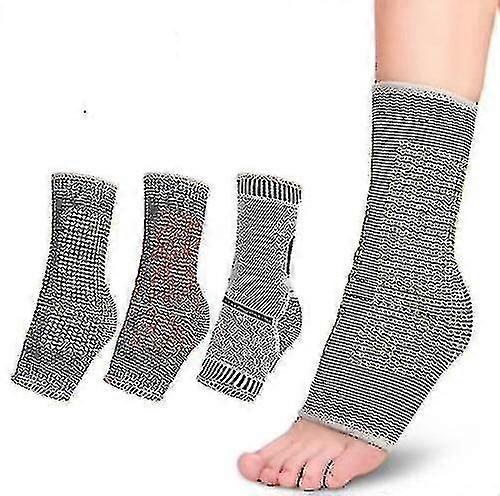 3pcs Physiotherapy Anti Ankle Edema Socks,thermal Circulation Self-heating Shaping Socks