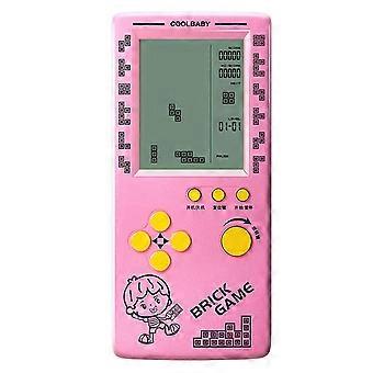 100 Tetris Game Console Classic Block Game Puzzle Games Player Handheld Game Machine Brick Games Baterias Não Incluídasbeyamis Pink