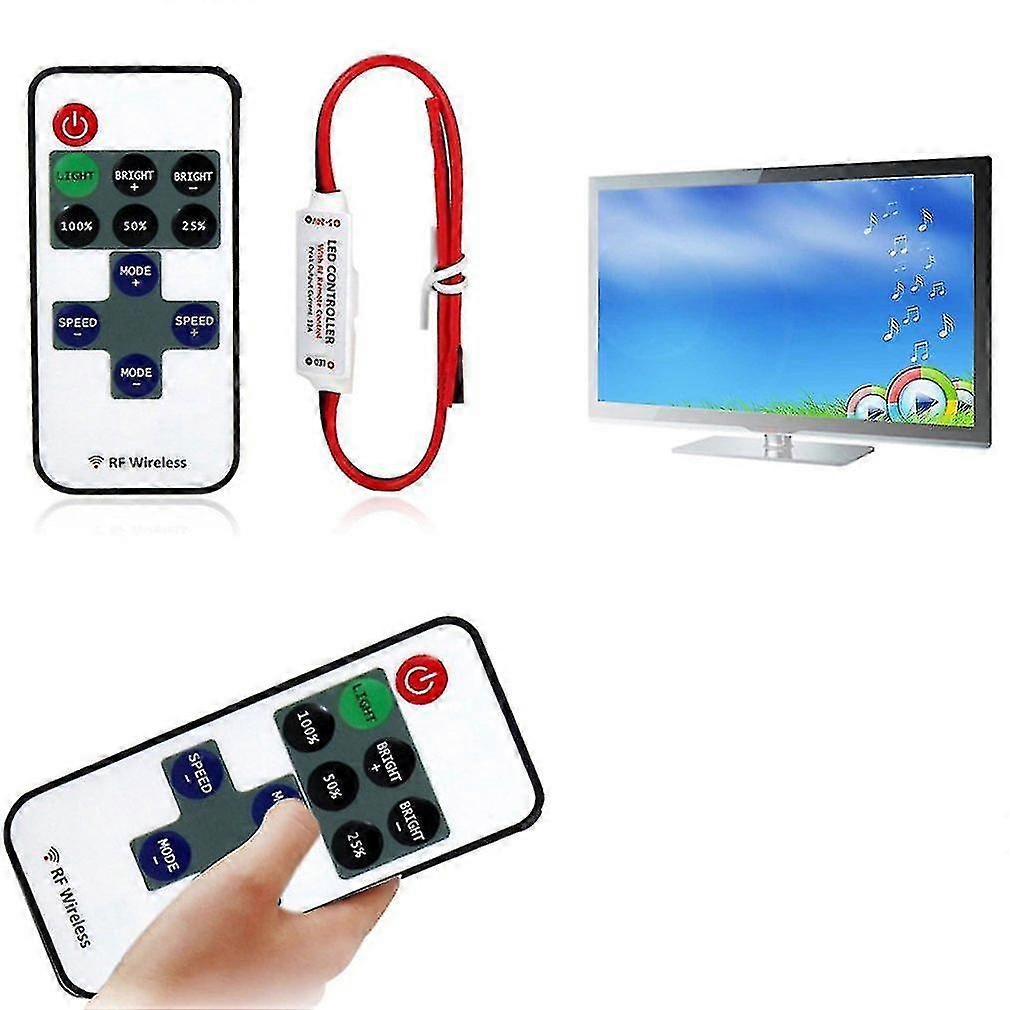 12v Rf Wireless Remote Switch Controller Dimmer For Mini Led Strip Light