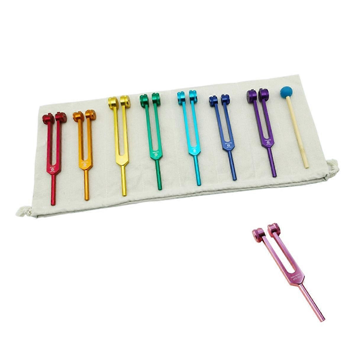 1Set Tuning Fork Set,Tuning Forks for Healing Chakra,Sound Therapy,Keep Body,Mind and Spirit in Per