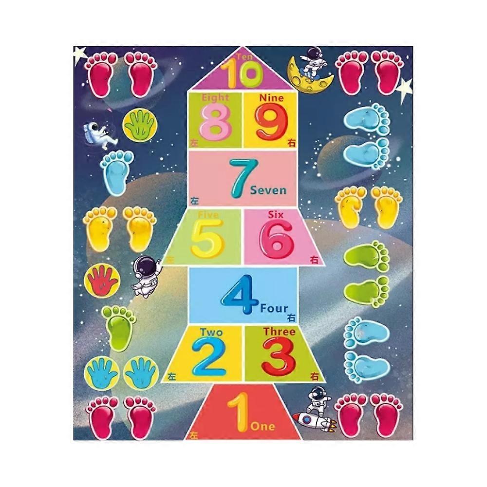 Slippery Hopscotch dla dorosłych Child, Slippery Hopscotch to przezabawna gra na świeżym powietrzu z workiem z piaskiem i gwizdkiem