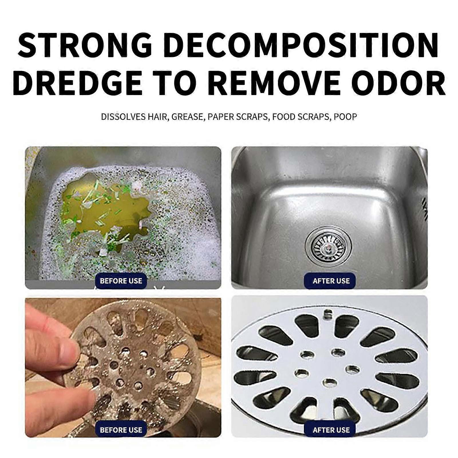Detergent Foam Lime  Dredging Solution For Dissolving Kitchen Toilet And Floor Blockage Agent For Drainage 500ml_c24070250