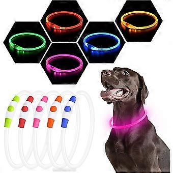 Usb Rechargeable Led Necklace Lighted Up Safety Bracelet Glowing Necklace Glow In The Dark Super Bright