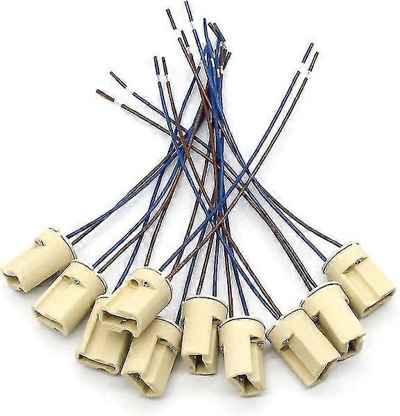 Lamp Holder, G9 Ceramic Base Socket With 150mm Teflon Wire, Wire Connector Base