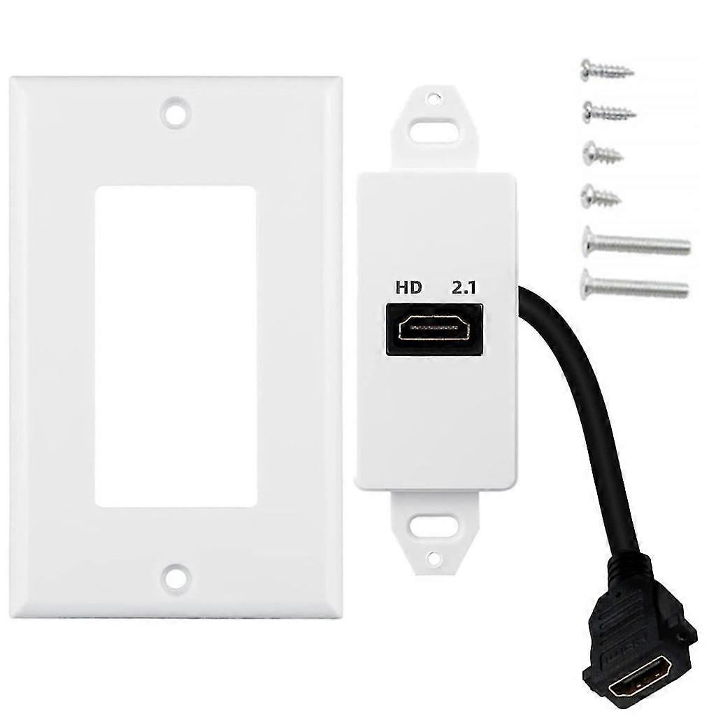 1/2-ports Wall Face Plate Panel Outlet Hdmi-compatible Cover Coupler Socket