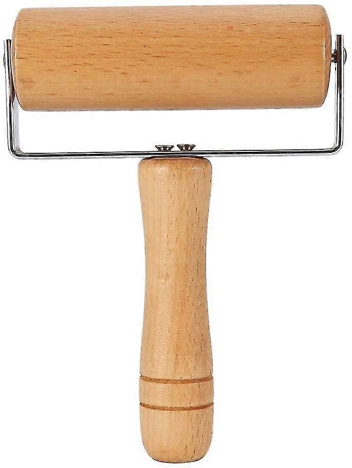 Rolling Pin And Pizza Baker Roller Wooden Kitchen Utensils Baking(4#)