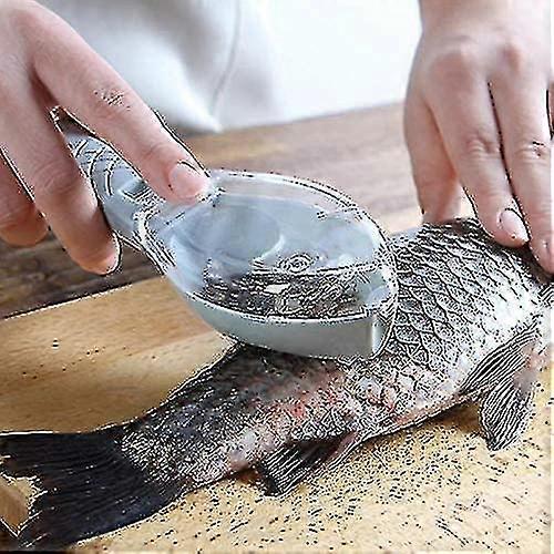 Fast Remove Fish Skin Brush Plastic Fish Scales Graters Scraper Easy Kitchen Cleaning Tool