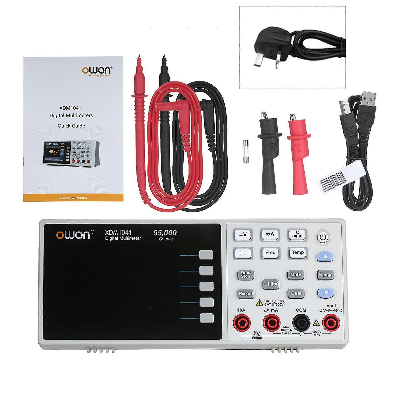 XDM1041 USB/RS232 Digital Multimeter 55000 Counts High Accuracy Universal Desktop Multimeters Meter With 3.5Inch LCD Screen