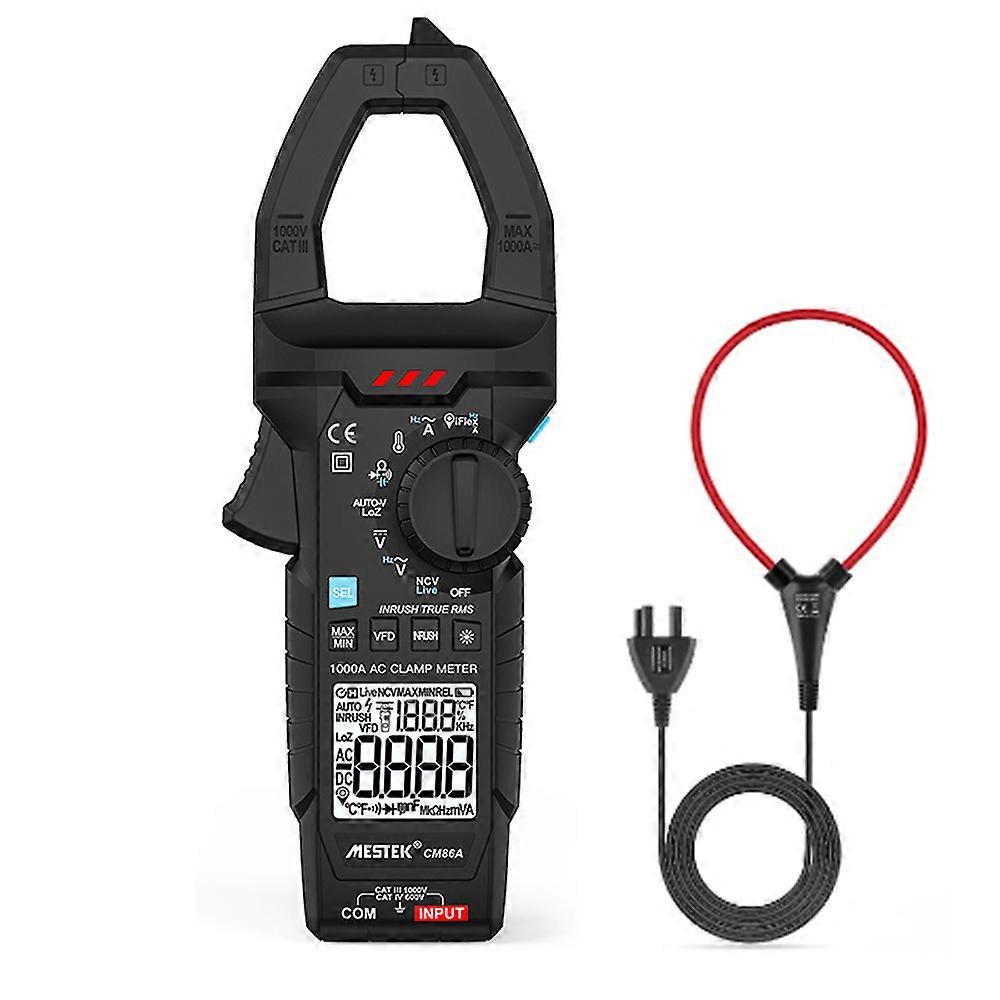 Digital Clamp Multimeter Voltmeter Testare Amp Volt Meter Auto-Ranging NCV True RMS 6000 Counts Spänning Strömmotstånd