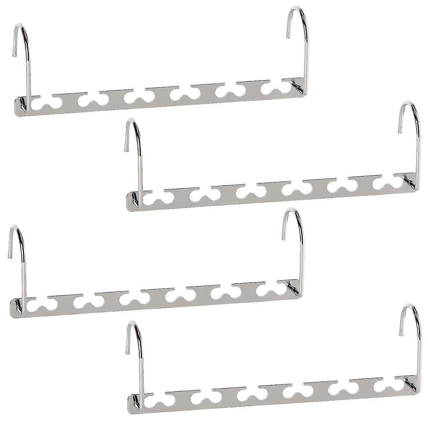 4 Pack Clothes Hangers Space Saving Metal Hanger