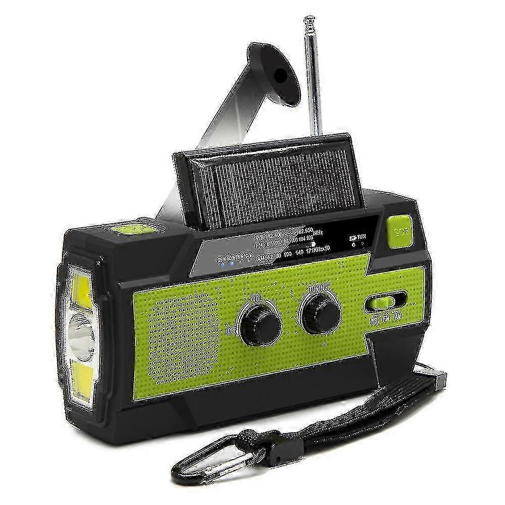 Manivelle Portable Radio Solaire Rechargeable Radio Avec Batterie Rechargeable Intégrée Am/fm 4000mah