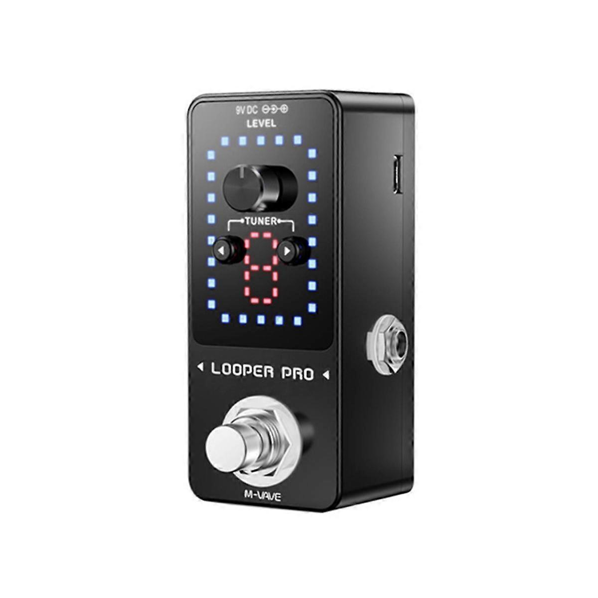Looper Pro Guitar Effect Pedal 9 40 minutter Opptak Time Loop stasjon med Tuner Unlimited Overd