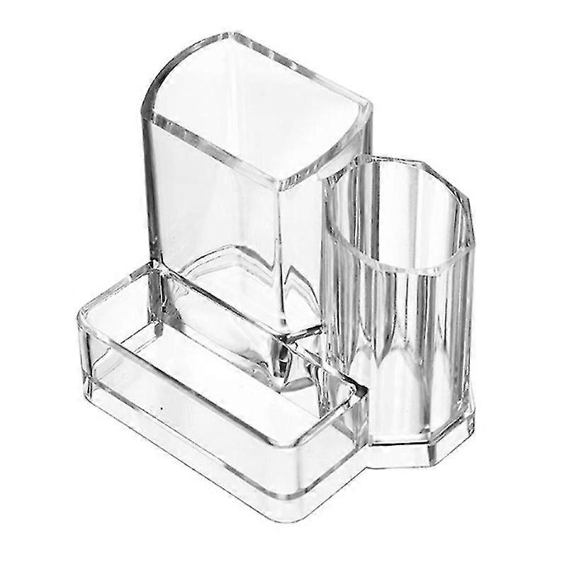 Three Irregular Compartments Cosmetic Brush Container