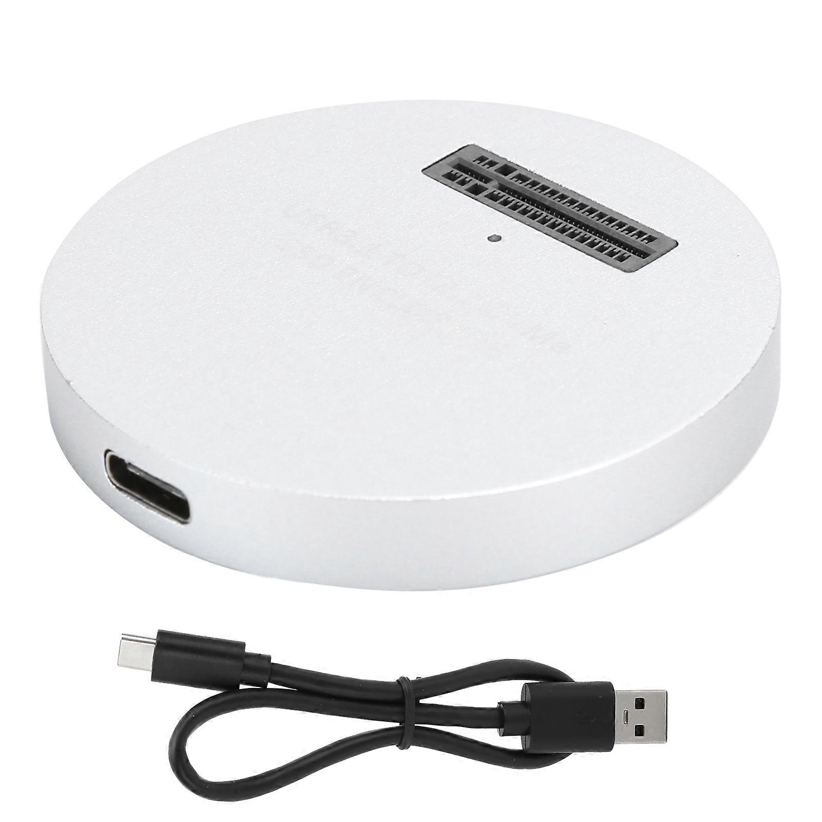 Cavo adattatore per contenitore per disco rigido NVME a USB 3.1, lettore esterno Gen2, convertitore SSD, argento