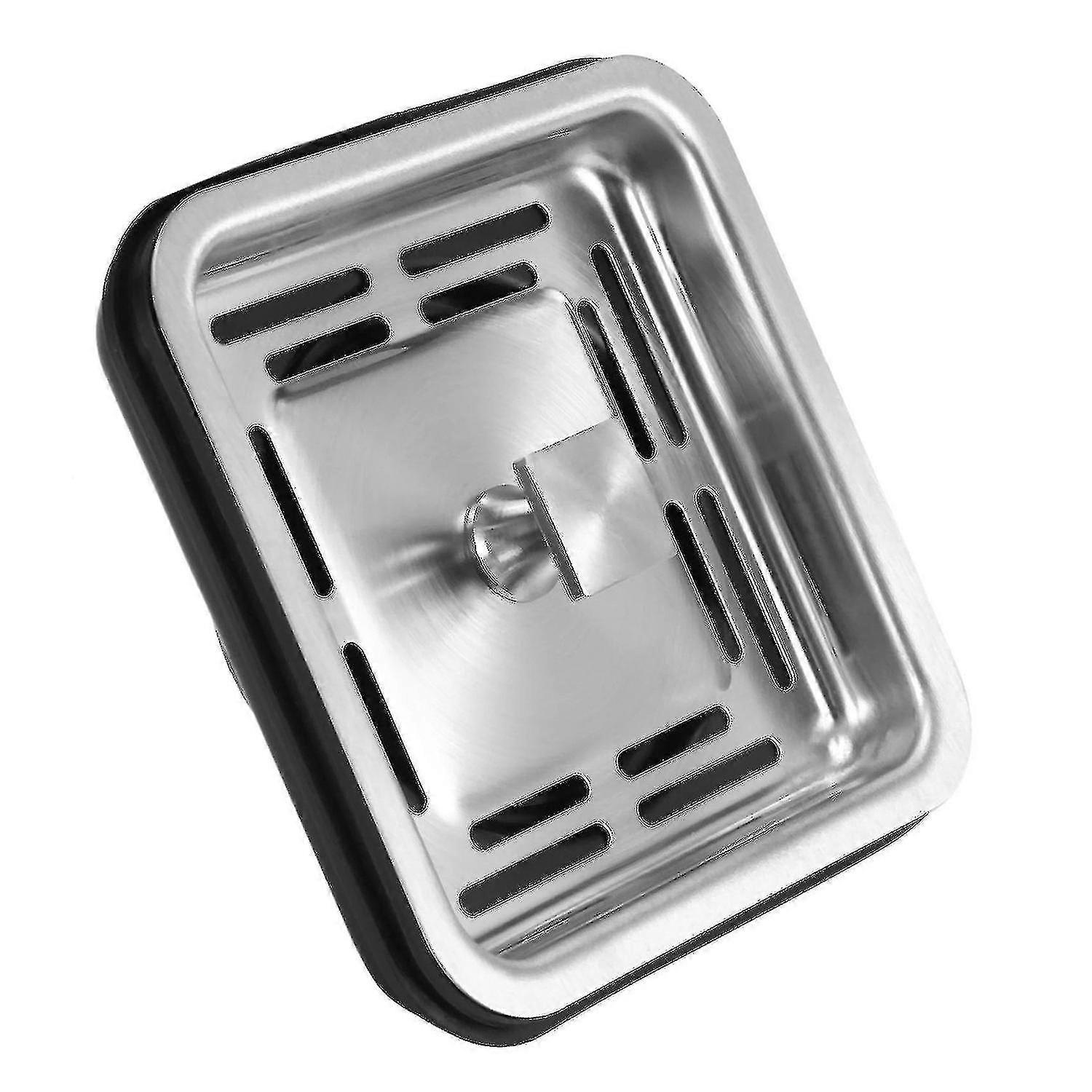 Stainless Steel Square Sink Plug Kitchen Drain Mesh Stopper Basket