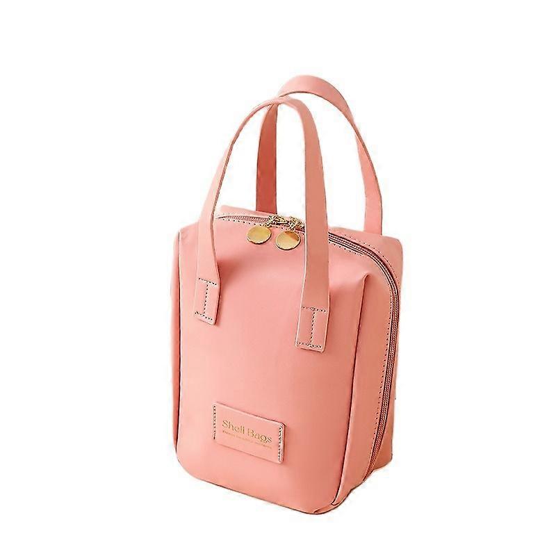 حقيبة مستحضرات تجميل شل سعة كبيرة محمولة باليد لغسل فرش المكياج ومستلزمات المكياج وحقيبة تخزين حقيبة التخزين