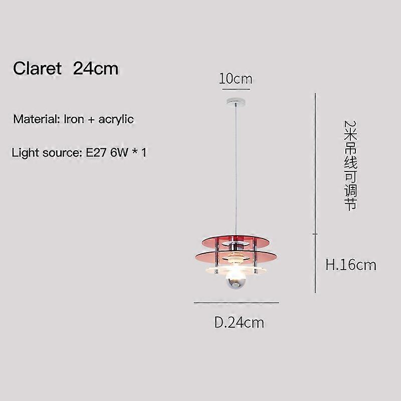 Redkid Restaurant moderne PH Lustre nordique Étude Chambre Lampe de chevet Bar ère spatiale Couleur