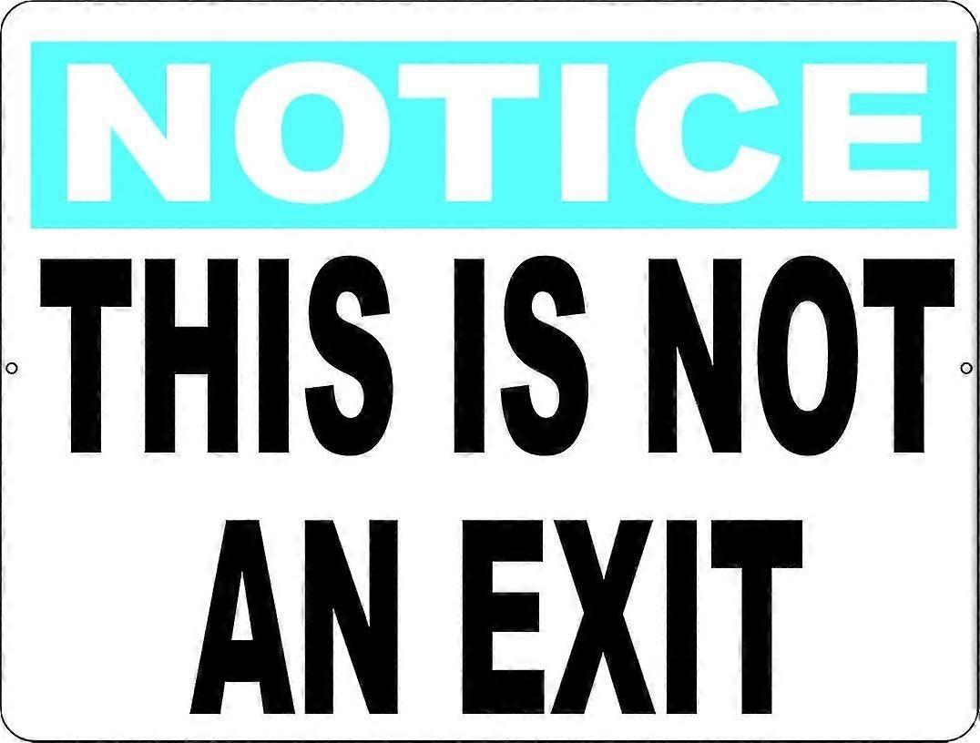 Observe que este não é um sinal de saída. 8x12 polegadas OU 12x16 polegadas de metal. Modo 2604