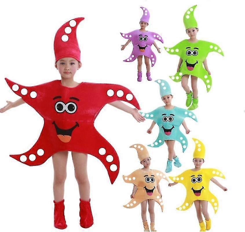 Παιδιά Σχολείο Home Party Starfish Cosplay Κοστούμι Για Αγόρια Κορίτσια Baby Wear Sea Animal Star Stage Show Ρούχα Χορός Κοστούμι