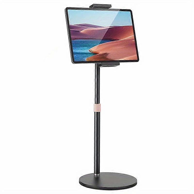 Tablet Stand, Adjustable Height Tablet And Phone Holder For Desk, 360 Rotation Aluminum Metal Tablet Stand Compatible For IPad Pro Air Mini/IPhone/ Ki