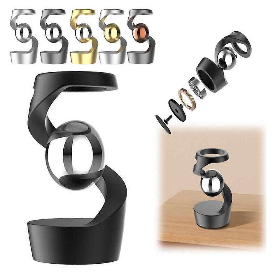 Gravity Defying Kinetic Desk Toy,Desktop Suspended Gyroscope,Stress Relief Toys,100% New