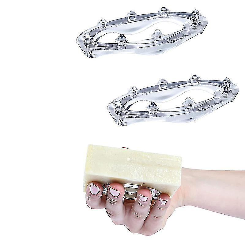 Paquet de 2 barres de savon Grip No Goo ou Mess Porte-savon pour le bain et les douchesrose rouge p20241126901
