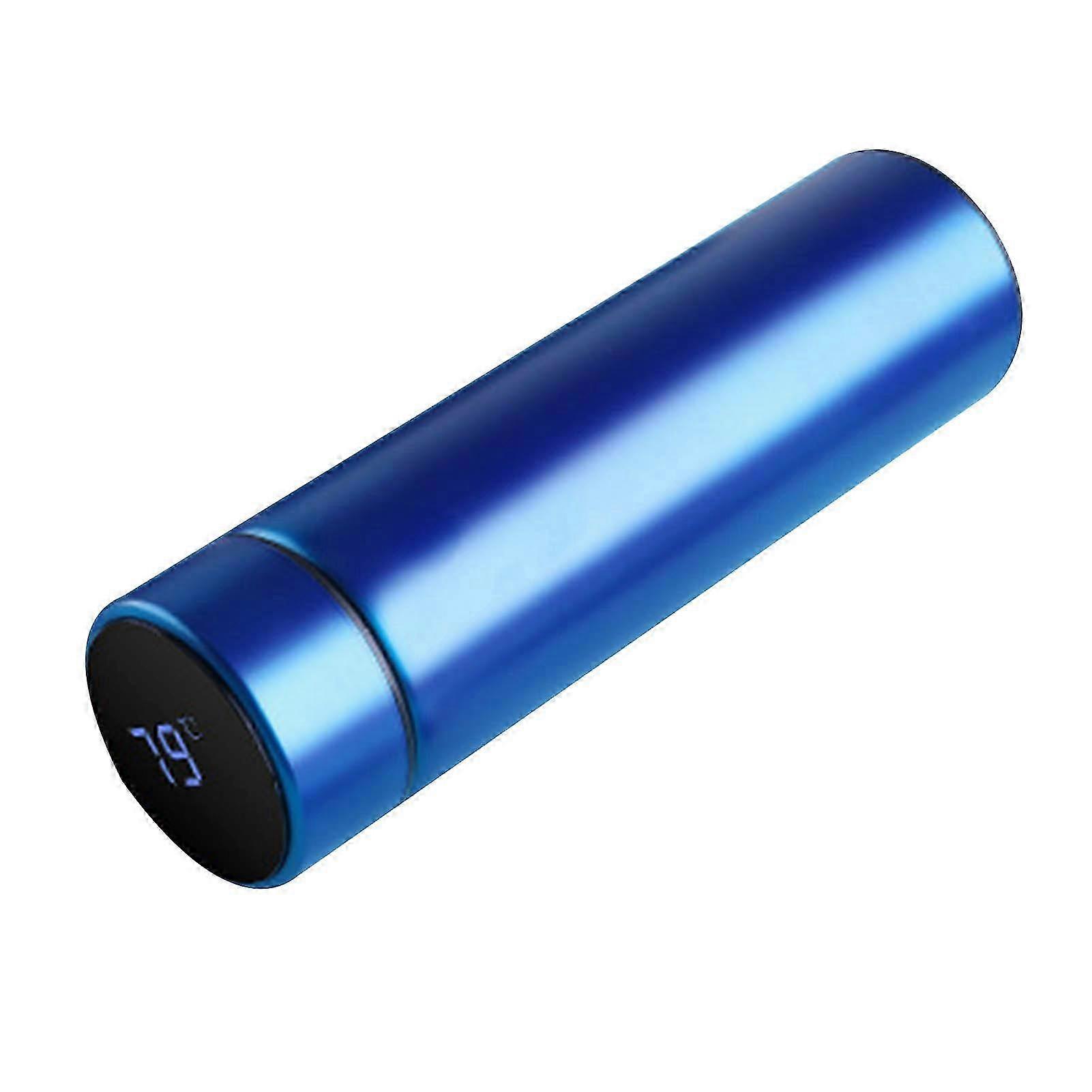 Water Bottles Insulated 500ml Capacity 304 Stainless Steel Liner Silicone Bottom Portable Thermal Insulation Cup for Daily Use Blue