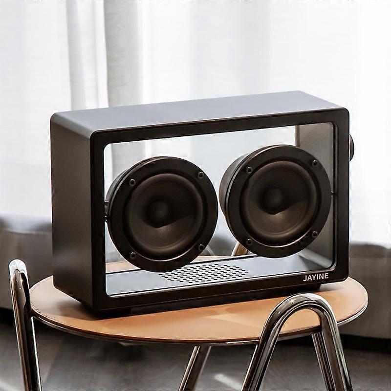 Redkid 2.0 haut de gamme rétro transparent subwoofer HiFi stéréo sans fil Bluetooth haut-parleur por