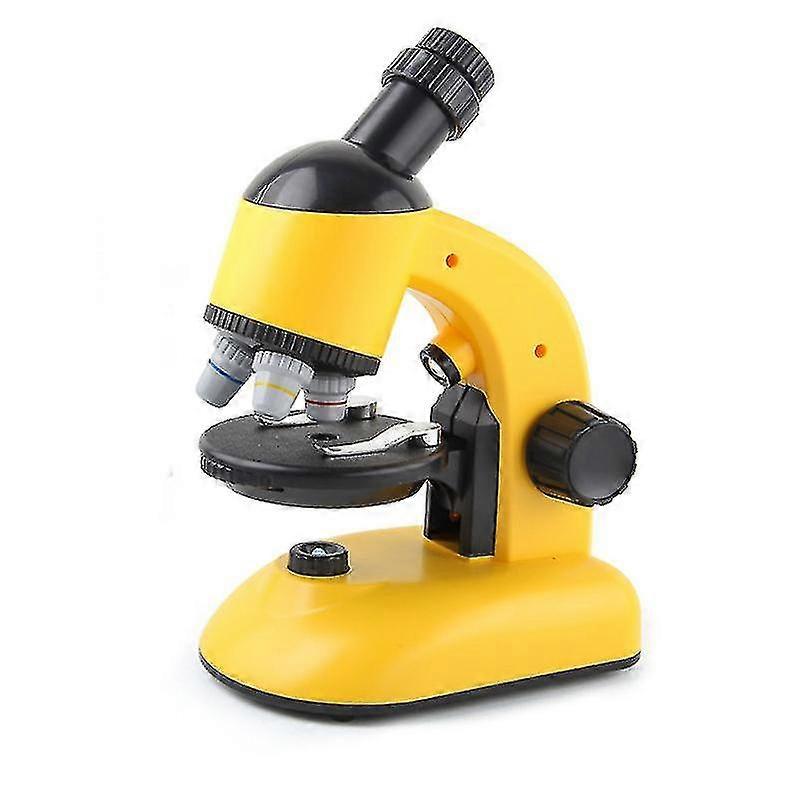 Microscopio per bambini, 40x-1200x ingrandimento Led Microscopio Kit per bambini, studenti, bambini Giallo
