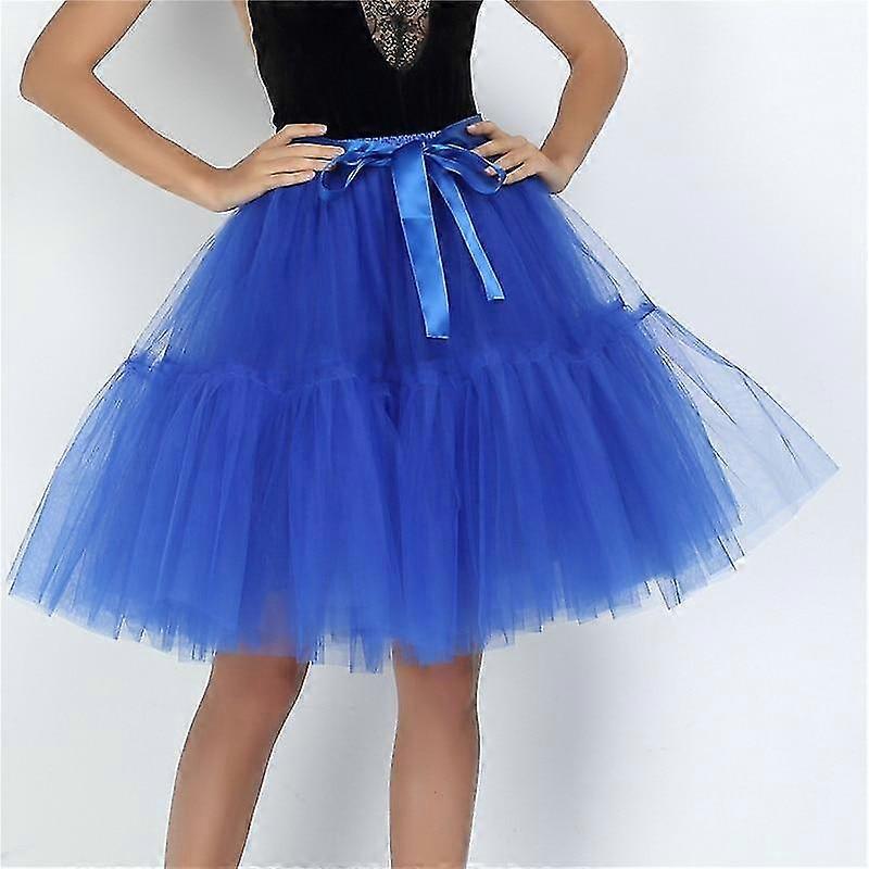 Petticoat Tutu Tüll Rock, Midi Pleated Röcke