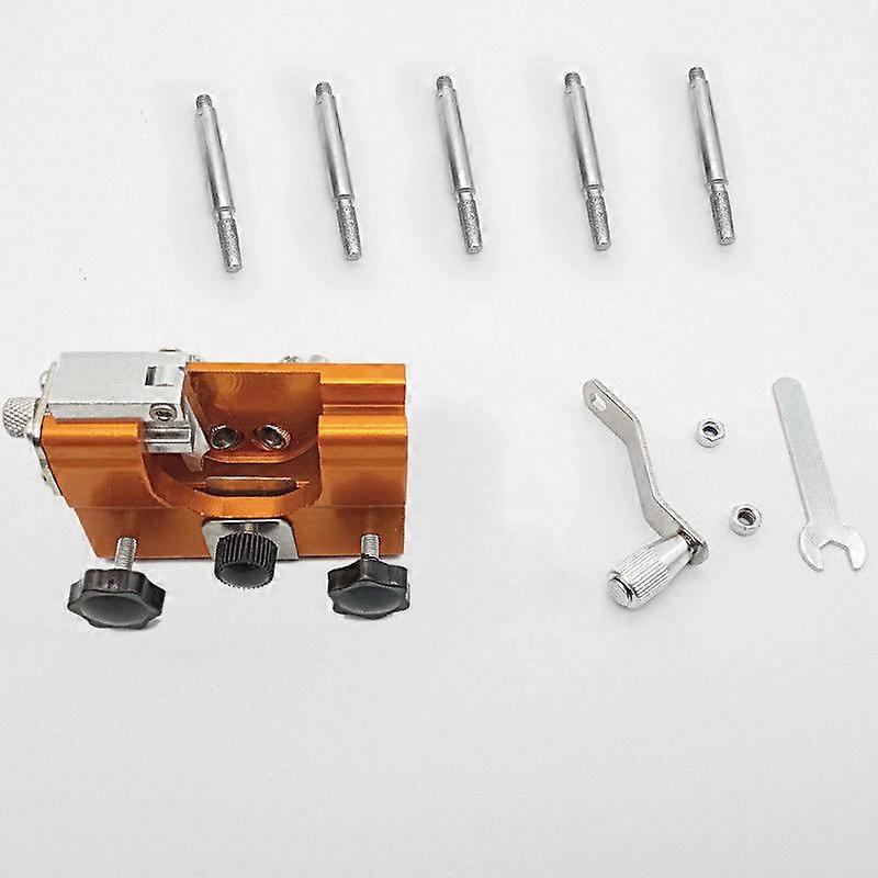 SZTXJ Portable Manual Chainsaw Chain Sharpener for Sharpening Chainsaw with Yellow Crank (5 Grinding)