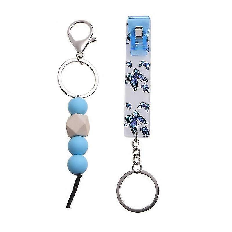 Acrylic Card Grabber Bead Key Chain Credit Card Puller Non-Contact Card Picker