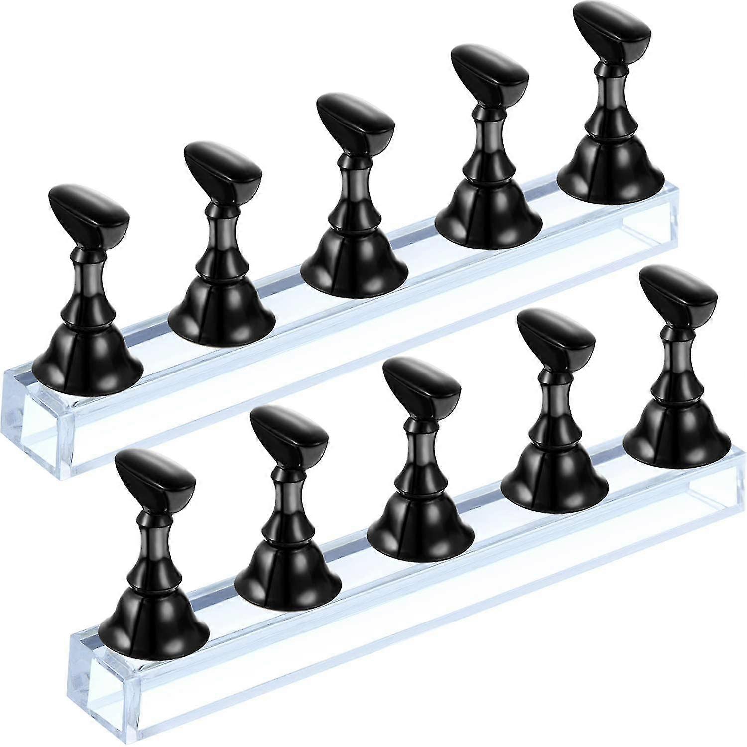 2-piece Long Strip Nail Practice Rack