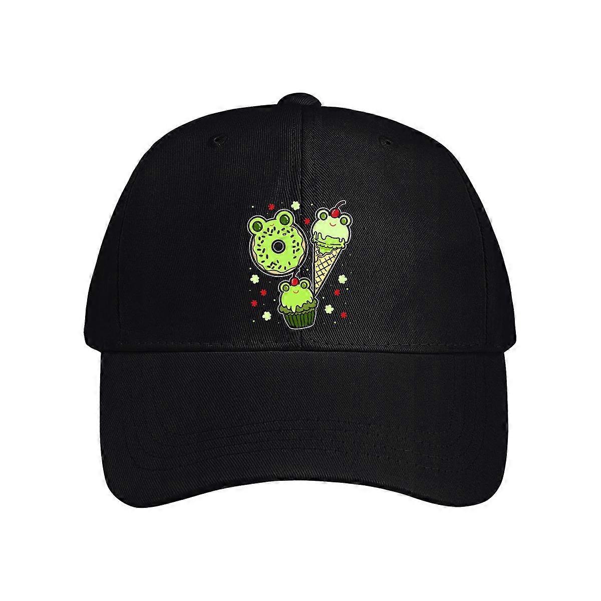 Frog Donut Ice Cream Cupcake Baseball Cap