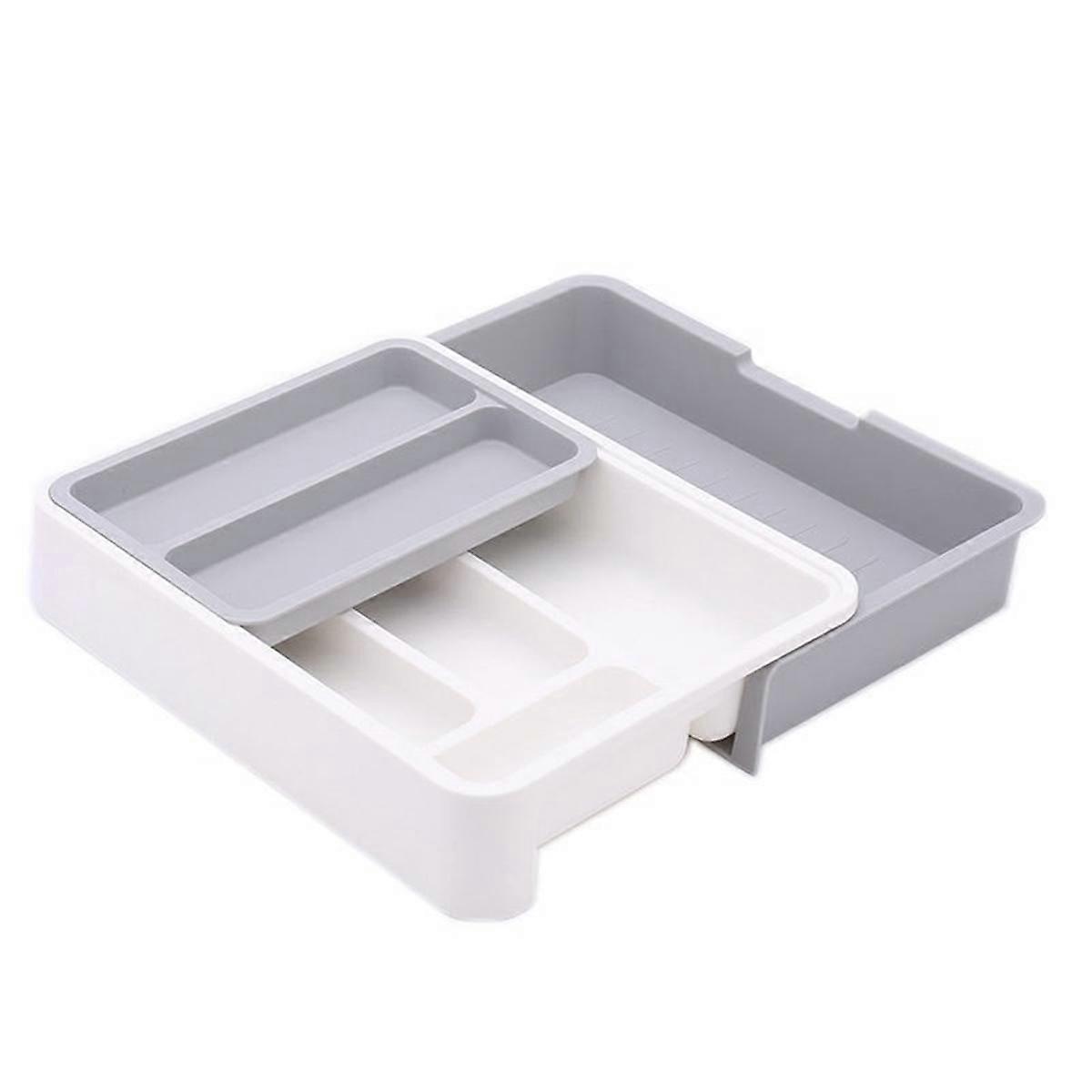 Separate Tableware Sorting Box Drawer Organizer Storage Box Knife and Fork Chopsticks Spoon Kitchen Shelf-A