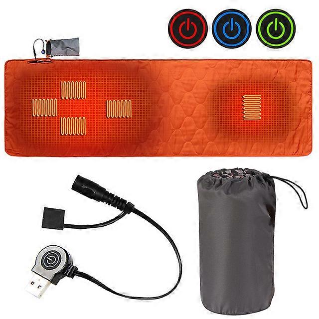Outdoor Usb Heating Sleeping Mat Camping Heated Sleeping Mattress 5V USB Sleeping Bag Electric Heating Pad Camping Accessories