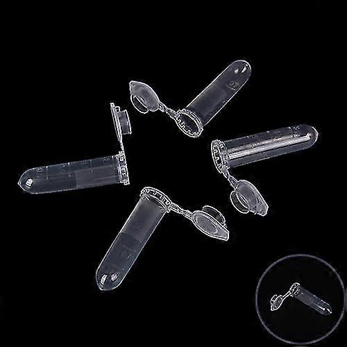 100pcs 2ml Micro Centrifuge Tube Vial Clear Plastic Vials Container Snap Cap